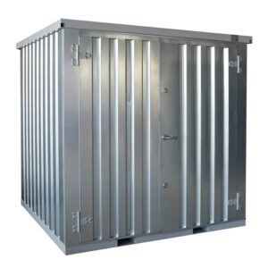 Box de stockage modulaire 2x2m galvanisé a Caldo avec plancher renforcé