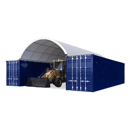 Hangar voûté robuste pour Conteneur 20×40 pieds avec fond fermé – Image 3