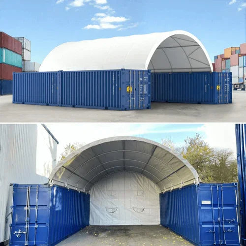 Hangar voûté robuste pour Conteneur 20×40 pieds avec fond fermé – Image 5