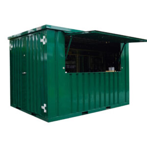 Kiosque-bar modulaire pliable 12 pieds  vert Turchese RAL 6016