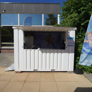 Kiosque-bar modulaire démontable avec auvent intégré 12 pieds