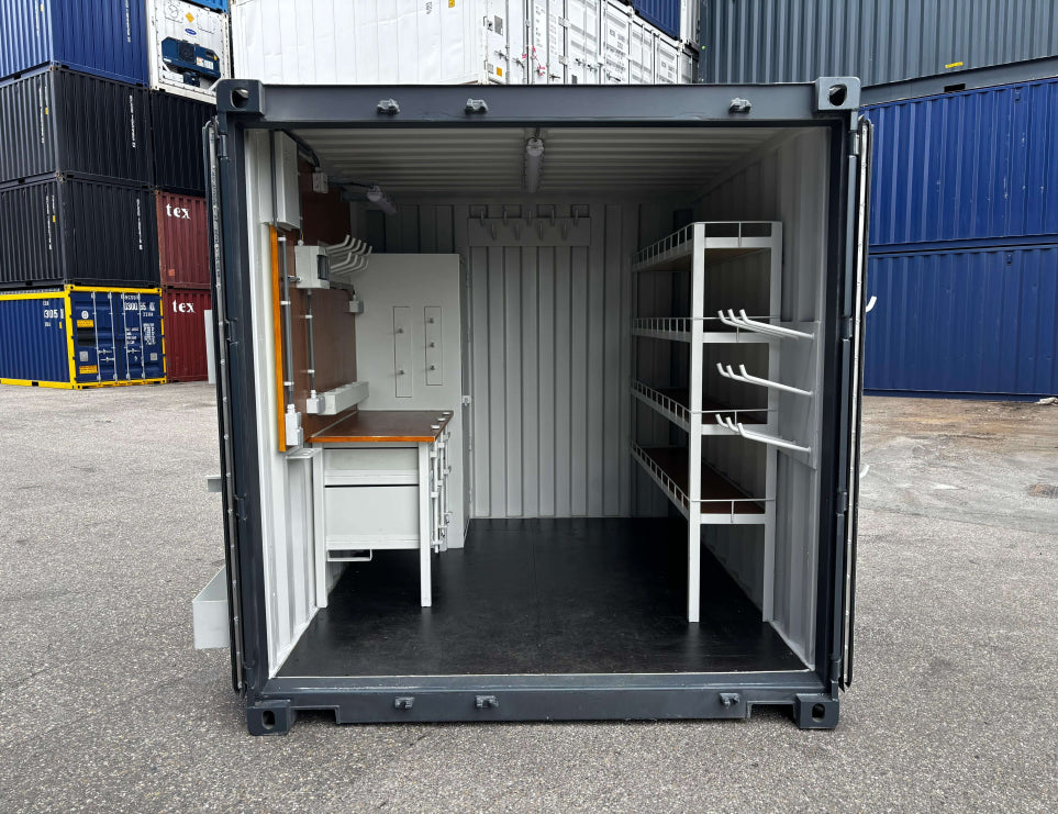 Conteneur 10 pieds aménagé atelier mobile – neuf avec installation électrique – Image 6