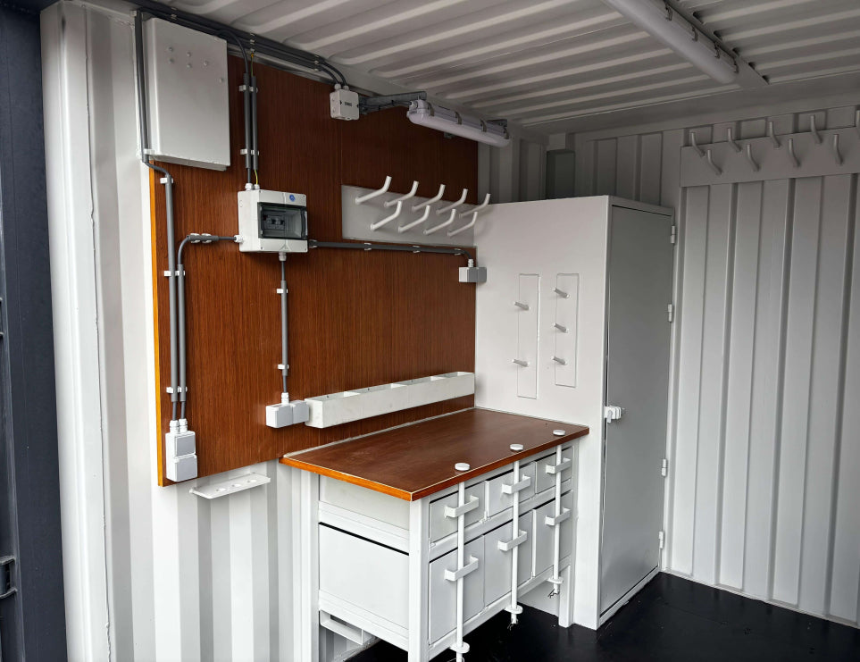 Conteneur 10 pieds aménagé atelier mobile – neuf avec installation électrique – Image 4