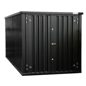 Conteneur de stockage modulaire 6x2m démontable – noir Profonde