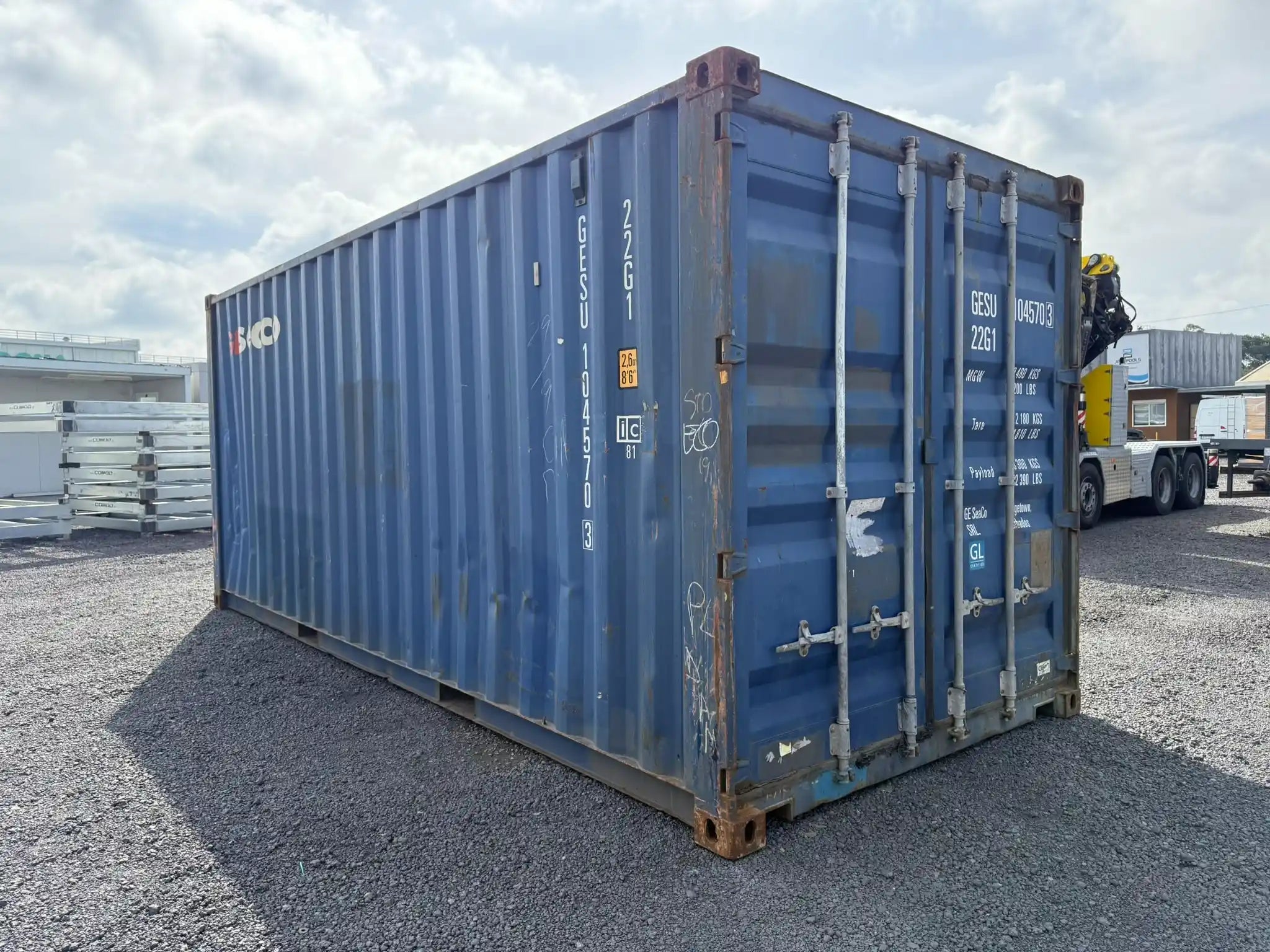 Conteneur maritime 20 pieds d’occasion pour le stockage sécurisé