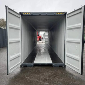 Conteneur maritime 40 pieds High Cube double porte neuf premier voyage