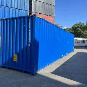 Conteneur maritime 40 pieds High Cube neuf en acier Corten bleu gentiane