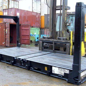 Conteneur Plateforme Flat Rack pliable 20 pieds pour charges lourdes
