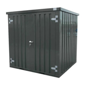 Module de stockage démontable 2x2m avec plancher surélevé anthracite