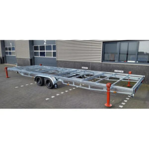 Plateau Remorque modulaire 7,80m x 2,44m pour Tiny House avec triple Asse renforcé