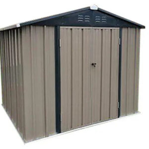 Abri extérieur en métal 6×8 pieds robuste et sécurisé