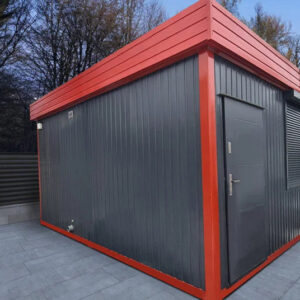 Bureau en conteneur modulaire double 29.4 m² avec services intégrés
